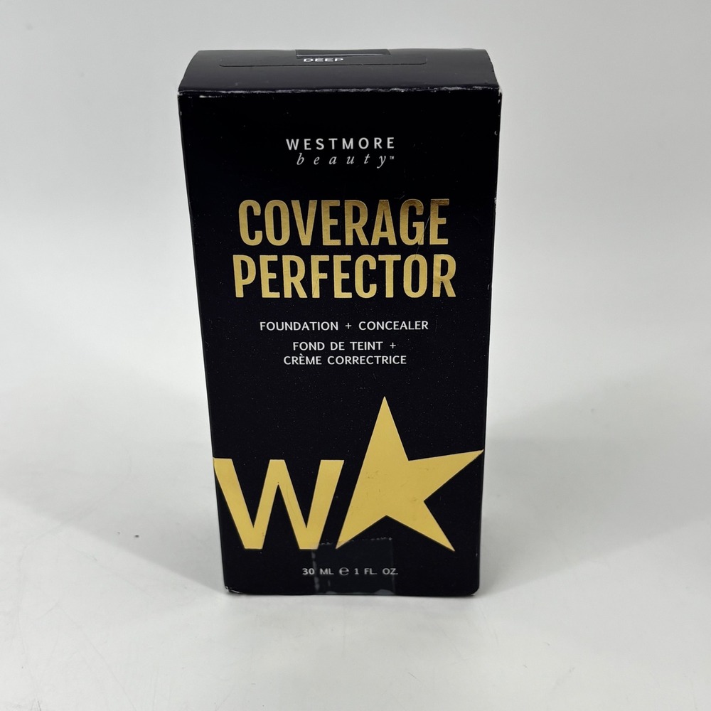 Westmore Beauty Coverage Perfector Foundation Concealer Deep 1oz New Box